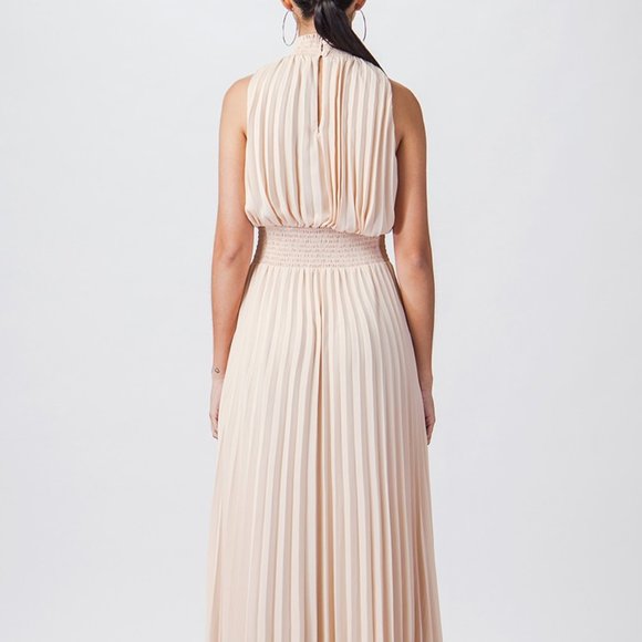 🌝Flowing Sleeveless Accordian Pleated Dresses - Picture 3 of 6